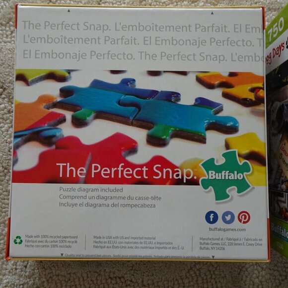 Dog Jigsaw Puzzle SET OF 2 Dog Days 750 Pc & Pet's Virtual Hangout 300 Pc NEW - Picture 7 of 8